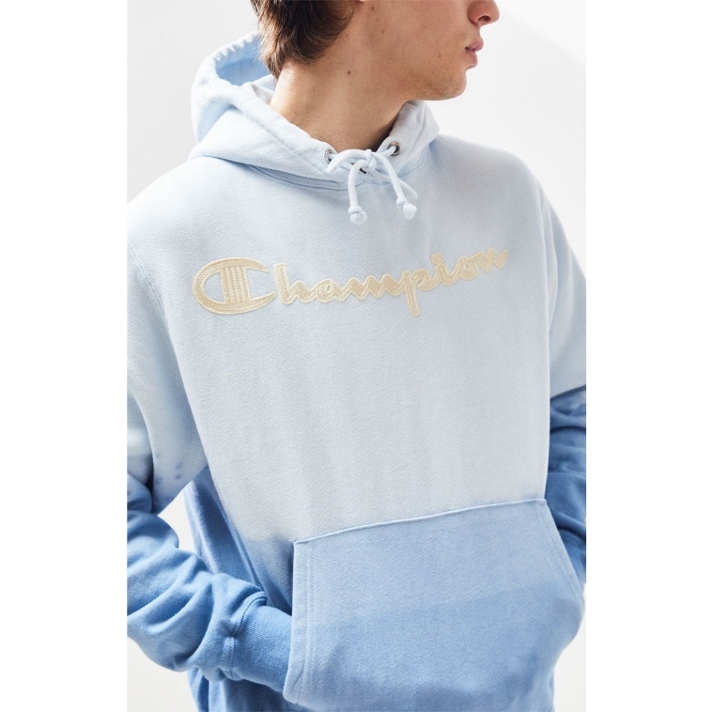 Champion Reverse Weave Dip Dye Pullover Hoodie L